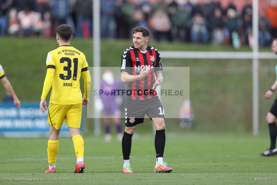 action, TSV Aubstadt, Sport, Regionalliga Bayern, Nachholspieltag, NGN Arena, Fussball, FWK, FC Würzburger Kickers, BFV, Aubstadt, April 2024, AUB, 02.04.2024 - Bild-ID: 2401531