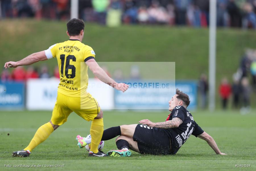 action, TSV Aubstadt, Sport, Regionalliga Bayern, Nachholspieltag, NGN Arena, Fussball, FWK, FC Würzburger Kickers, BFV, Aubstadt, April 2024, AUB, 02.04.2024 - Bild-ID: 2401539