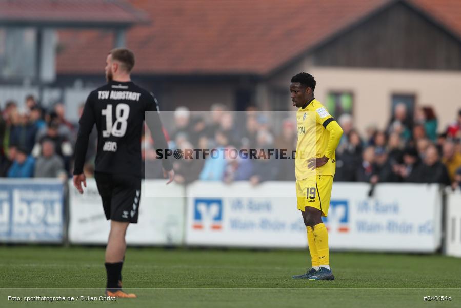 action, TSV Aubstadt, Sport, Regionalliga Bayern, Nachholspieltag, NGN Arena, Fussball, FWK, FC Würzburger Kickers, BFV, Aubstadt, April 2024, AUB, 02.04.2024 - Bild-ID: 2401546