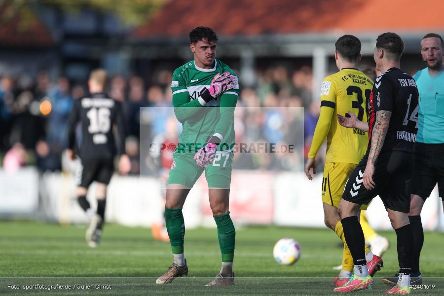 action, TSV Aubstadt, Sport, Regionalliga Bayern, Nachholspieltag, NGN Arena, Fussball, FWK, FC Würzburger Kickers, BFV, Aubstadt, April 2024, AUB, 02.04.2024 - Bild-ID: 2401619