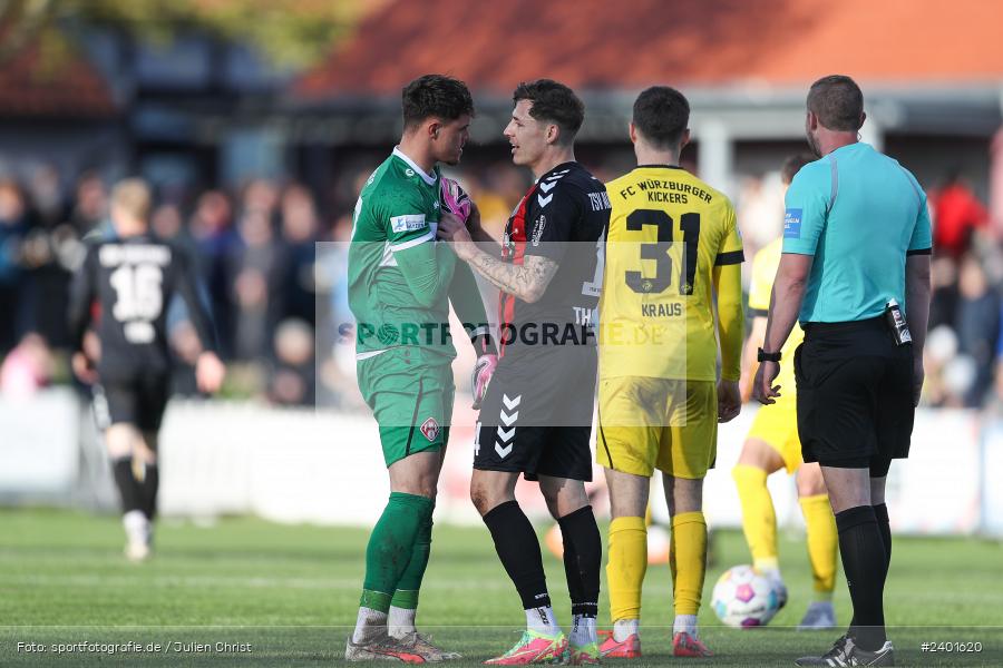 action, TSV Aubstadt, Sport, Regionalliga Bayern, Nachholspieltag, NGN Arena, Fussball, FWK, FC Würzburger Kickers, BFV, Aubstadt, April 2024, AUB, 02.04.2024 - Bild-ID: 2401620