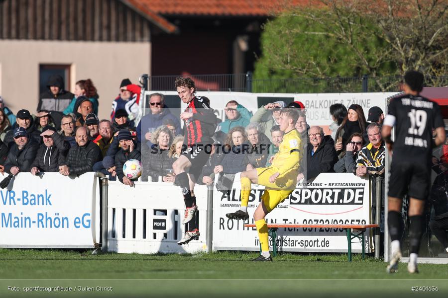 action, TSV Aubstadt, Sport, Regionalliga Bayern, Nachholspieltag, NGN Arena, Fussball, FWK, FC Würzburger Kickers, BFV, Aubstadt, April 2024, AUB, 02.04.2024 - Bild-ID: 2401636