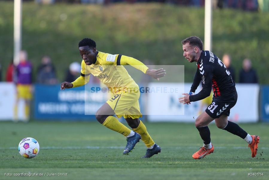 action, TSV Aubstadt, Sport, Regionalliga Bayern, Nachholspieltag, NGN Arena, Fussball, FWK, FC Würzburger Kickers, BFV, Aubstadt, April 2024, AUB, 02.04.2024 - Bild-ID: 2401714