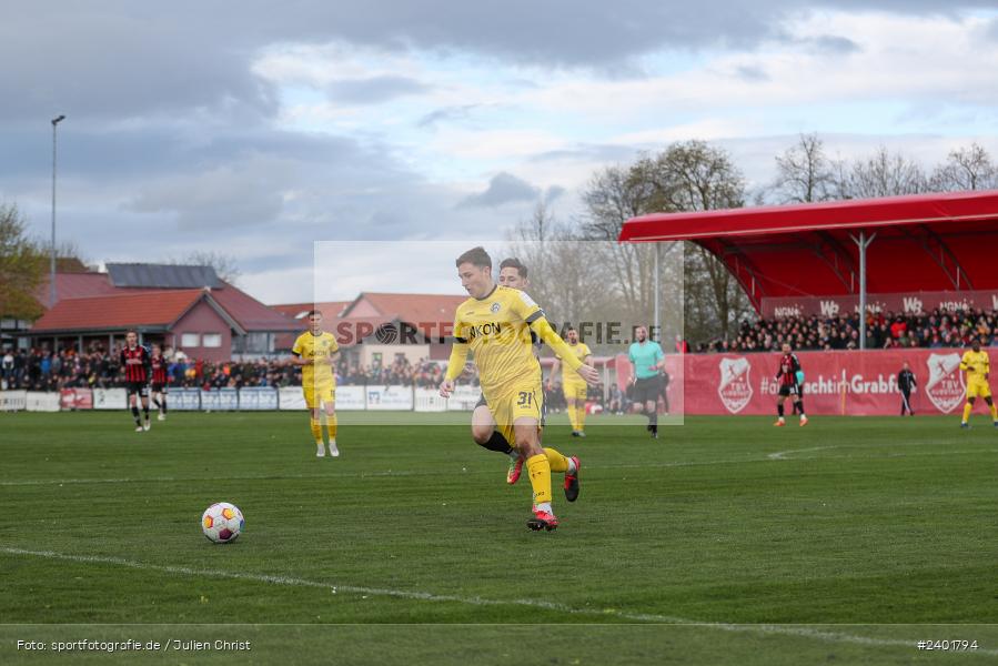 action, TSV Aubstadt, Sport, Regionalliga Bayern, Nachholspieltag, NGN Arena, Fussball, FWK, FC Würzburger Kickers, BFV, Aubstadt, April 2024, AUB, 03.04.2024 - Bild-ID: 2401794