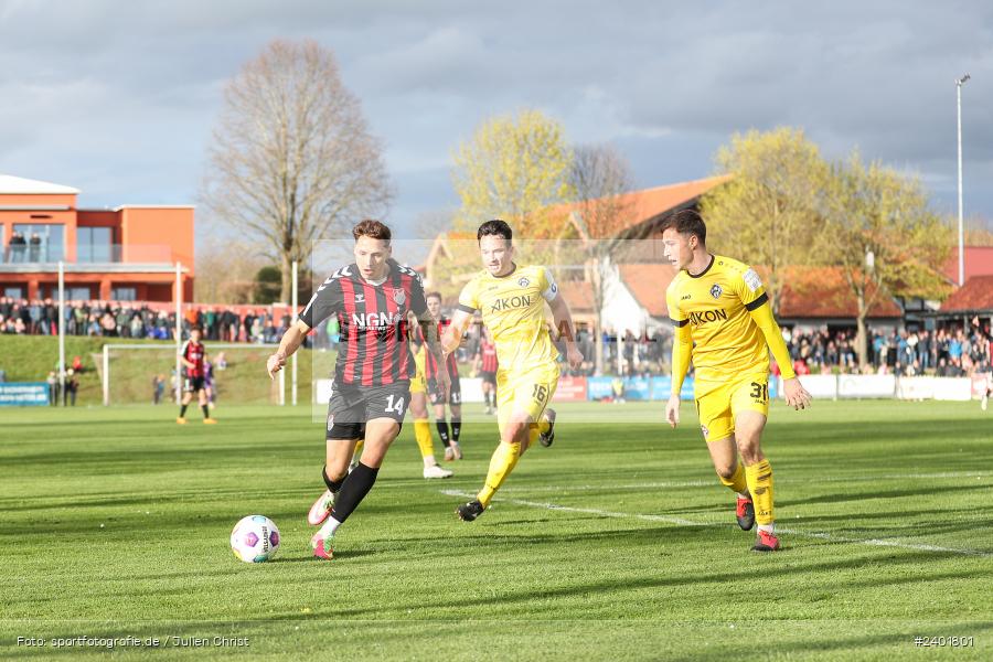action, TSV Aubstadt, Sport, Regionalliga Bayern, Nachholspieltag, NGN Arena, Fussball, FWK, FC Würzburger Kickers, BFV, Aubstadt, April 2024, AUB, 03.04.2024 - Bild-ID: 2401801