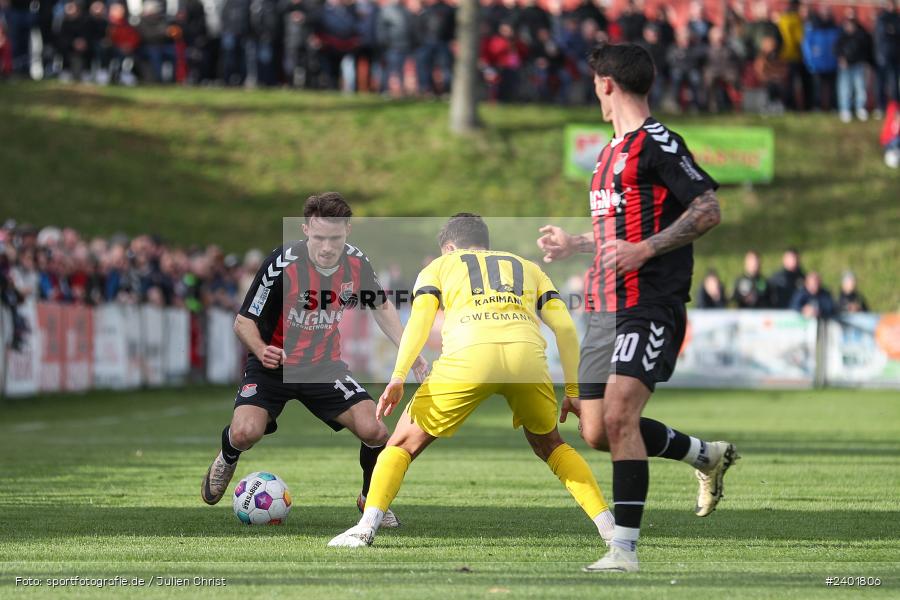 action, TSV Aubstadt, Sport, Regionalliga Bayern, Nachholspieltag, NGN Arena, Fussball, FWK, FC Würzburger Kickers, BFV, Aubstadt, April 2024, AUB, 03.04.2024 - Bild-ID: 2401806