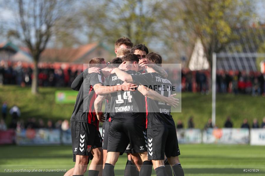action, TSV Aubstadt, Sport, Regionalliga Bayern, Nachholspieltag, NGN Arena, Fussball, FWK, FC Würzburger Kickers, BFV, Aubstadt, April 2024, AUB, 03.04.2024 - Bild-ID: 2401829