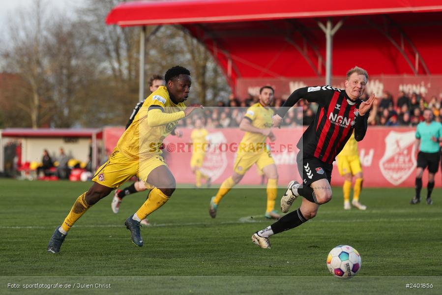 action, TSV Aubstadt, Sport, Regionalliga Bayern, Nachholspieltag, NGN Arena, Fussball, FWK, FC Würzburger Kickers, BFV, Aubstadt, April 2024, AUB, 03.04.2024 - Bild-ID: 2401856