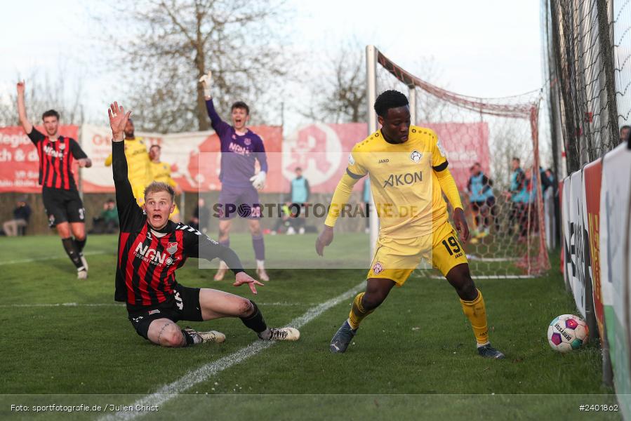action, TSV Aubstadt, Sport, Regionalliga Bayern, Nachholspieltag, NGN Arena, Fussball, FWK, FC Würzburger Kickers, BFV, Aubstadt, April 2024, AUB, 03.04.2024 - Bild-ID: 2401862