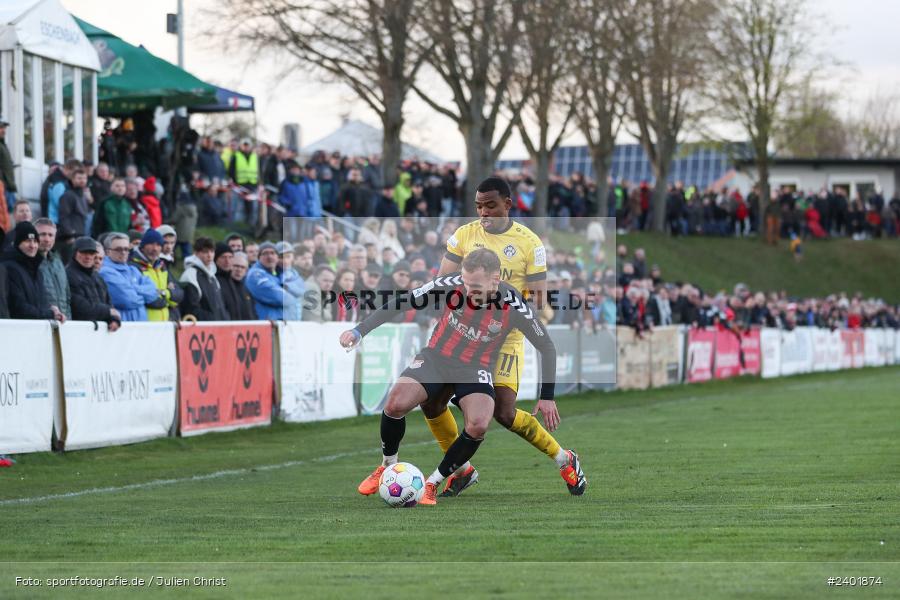 action, TSV Aubstadt, Sport, Regionalliga Bayern, Nachholspieltag, NGN Arena, Fussball, FWK, FC Würzburger Kickers, BFV, Aubstadt, April 2024, AUB, 03.04.2024 - Bild-ID: 2401874