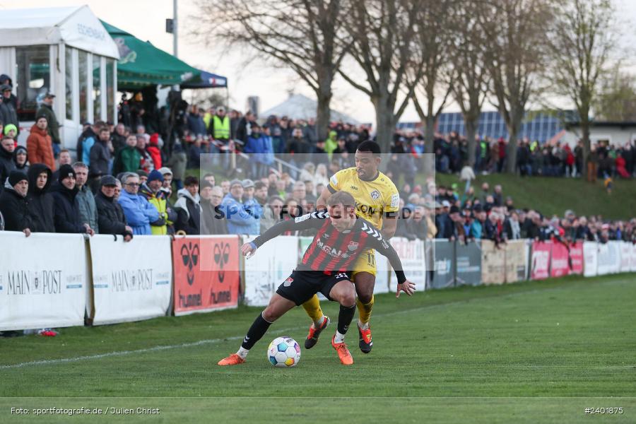 action, TSV Aubstadt, Sport, Regionalliga Bayern, Nachholspieltag, NGN Arena, Fussball, FWK, FC Würzburger Kickers, BFV, Aubstadt, April 2024, AUB, 03.04.2024 - Bild-ID: 2401875