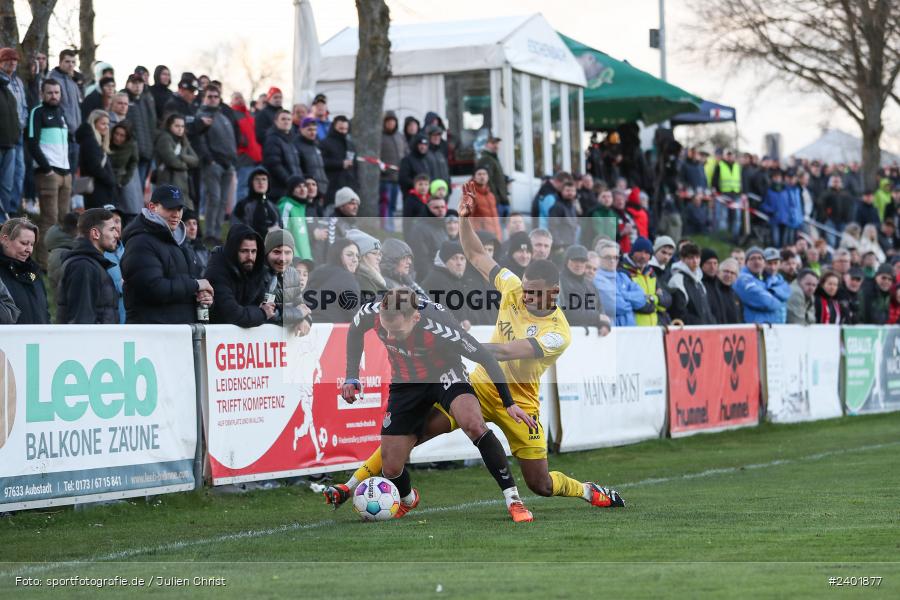 action, TSV Aubstadt, Sport, Regionalliga Bayern, Nachholspieltag, NGN Arena, Fussball, FWK, FC Würzburger Kickers, BFV, Aubstadt, April 2024, AUB, 03.04.2024 - Bild-ID: 2401877