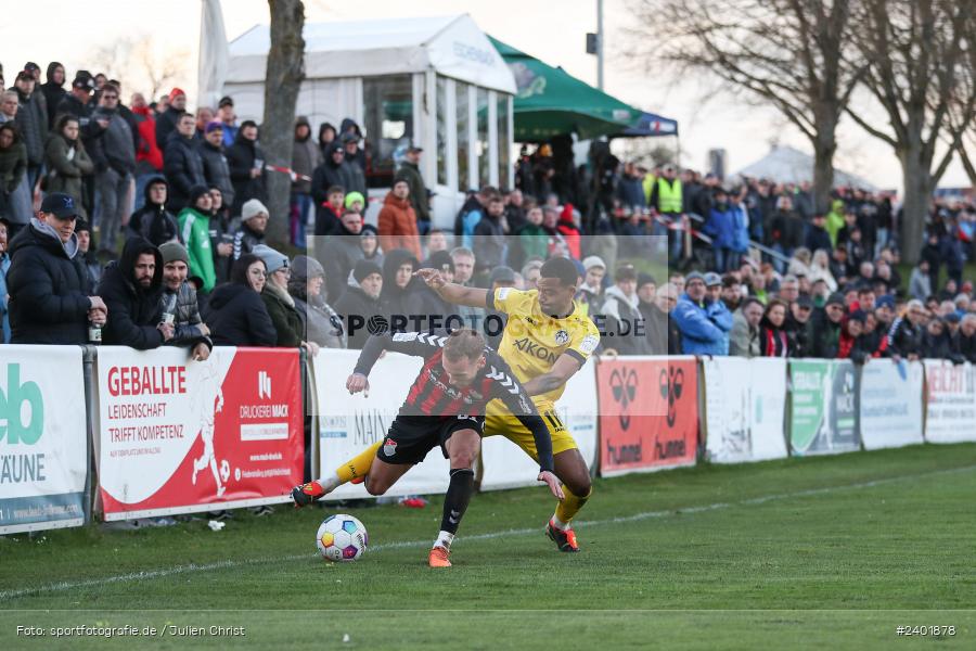 action, TSV Aubstadt, Sport, Regionalliga Bayern, Nachholspieltag, NGN Arena, Fussball, FWK, FC Würzburger Kickers, BFV, Aubstadt, April 2024, AUB, 03.04.2024 - Bild-ID: 2401878
