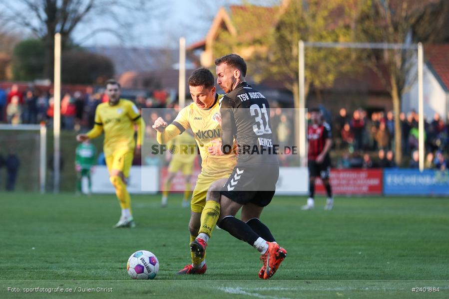 action, TSV Aubstadt, Sport, Regionalliga Bayern, Nachholspieltag, NGN Arena, Fussball, FWK, FC Würzburger Kickers, BFV, Aubstadt, April 2024, AUB, 03.04.2024 - Bild-ID: 2401884
