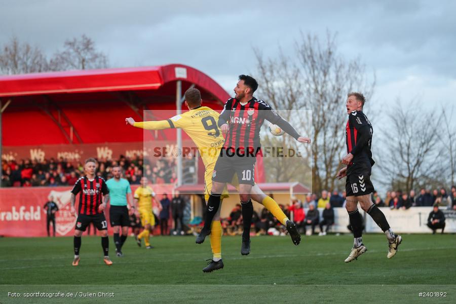 action, TSV Aubstadt, Sport, Regionalliga Bayern, Nachholspieltag, NGN Arena, Fussball, FWK, FC Würzburger Kickers, BFV, Aubstadt, April 2024, AUB, 03.04.2024 - Bild-ID: 2401892