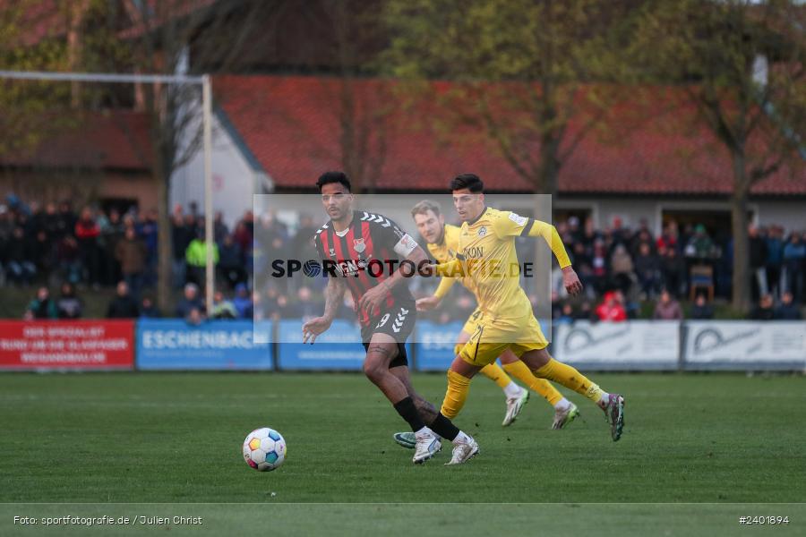 action, TSV Aubstadt, Sport, Regionalliga Bayern, Nachholspieltag, NGN Arena, Fussball, FWK, FC Würzburger Kickers, BFV, Aubstadt, April 2024, AUB, 03.04.2024 - Bild-ID: 2401894