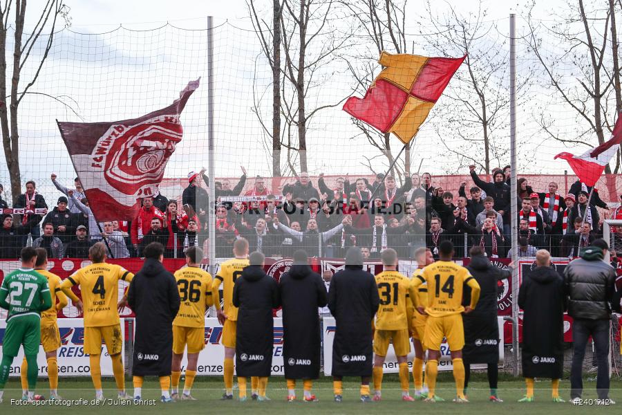 action, TSV Aubstadt, Sport, Regionalliga Bayern, Nachholspieltag, NGN Arena, Fussball, FWK, FC Würzburger Kickers, BFV, Aubstadt, April 2024, AUB, 03.04.2024 - Bild-ID: 2401912