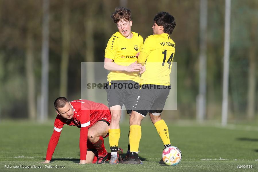 Sportgelände, Eisingen, 04.04.2024, sport, action, BFV, Fussball, April 2024, 26. Spieltag, Bezirksliga Unterfranken West, LOH, EIS, TSV Lohr, TSV Eisingen - Bild-ID: 2401938
