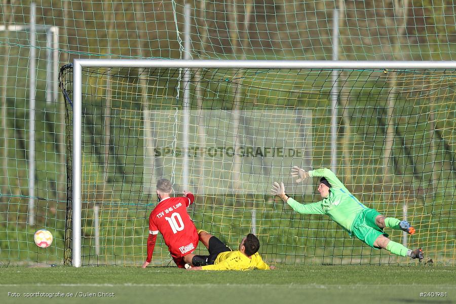 Sportgelände, Eisingen, 04.04.2024, sport, action, BFV, Fussball, April 2024, 26. Spieltag, Bezirksliga Unterfranken West, LOH, EIS, TSV Lohr, TSV Eisingen - Bild-ID: 2401981