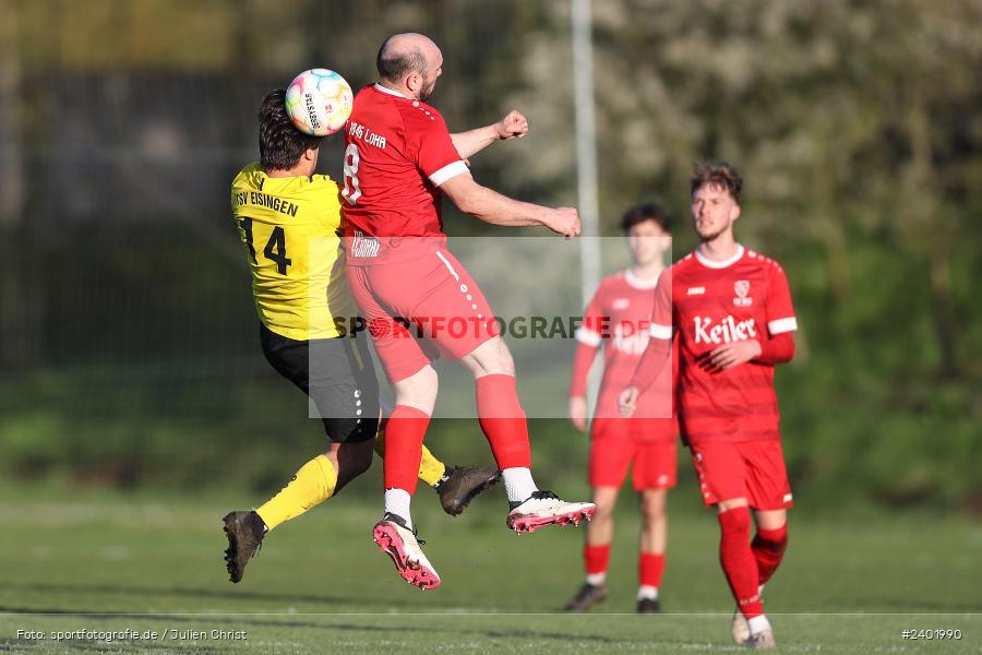 Sportgelände, Eisingen, 04.04.2024, sport, action, BFV, Fussball, April 2024, 26. Spieltag, Bezirksliga Unterfranken West, LOH, EIS, TSV Lohr, TSV Eisingen - Bild-ID: 2401990