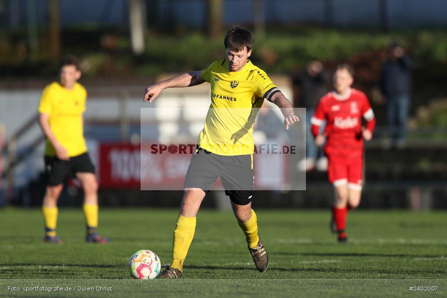 Sportgelände, Eisingen, 04.04.2024, sport, action, BFV, Fussball, April 2024, 26. Spieltag, Bezirksliga Unterfranken West, LOH, EIS, TSV Lohr, TSV Eisingen - Bild-ID: 2402007 Sportgelände, Eisingen, 04.04.2024, sport, action, BFV, Fussball, April 2024, 26. Spieltag, Bezirksliga Unterfranken West, LOH, EIS, TSV Lohr, TSV Eisingen - Bild-ID: 2402007