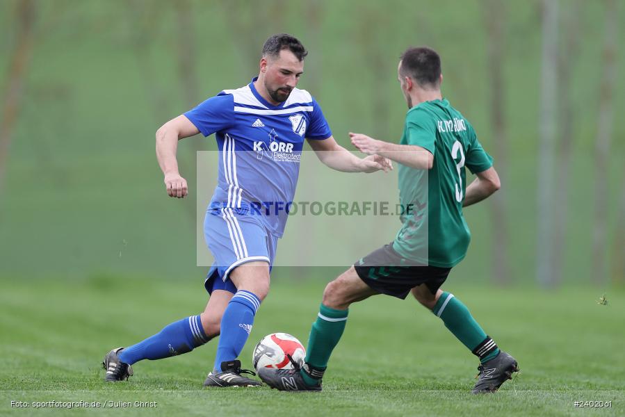 Sportgelände, Duttenbrunn, 05.04.2024, sport, action, BFV, Fussball, April 2024, 24. Spieltag, Kreisliga Würzburg Gr. 2, FCT, DUT, FC Thüngen, TSV Duttenbrunn - Bild-ID: 2402061