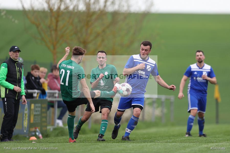 Sportgelände, Duttenbrunn, 05.04.2024, sport, action, BFV, Fussball, April 2024, 24. Spieltag, Kreisliga Würzburg Gr. 2, FCT, DUT, FC Thüngen, TSV Duttenbrunn - Bild-ID: 2402080