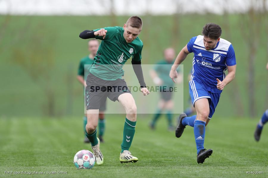 Sportgelände, Duttenbrunn, 05.04.2024, sport, action, BFV, Fussball, April 2024, 24. Spieltag, Kreisliga Würzburg Gr. 2, FCT, DUT, FC Thüngen, TSV Duttenbrunn - Bild-ID: 2402081
