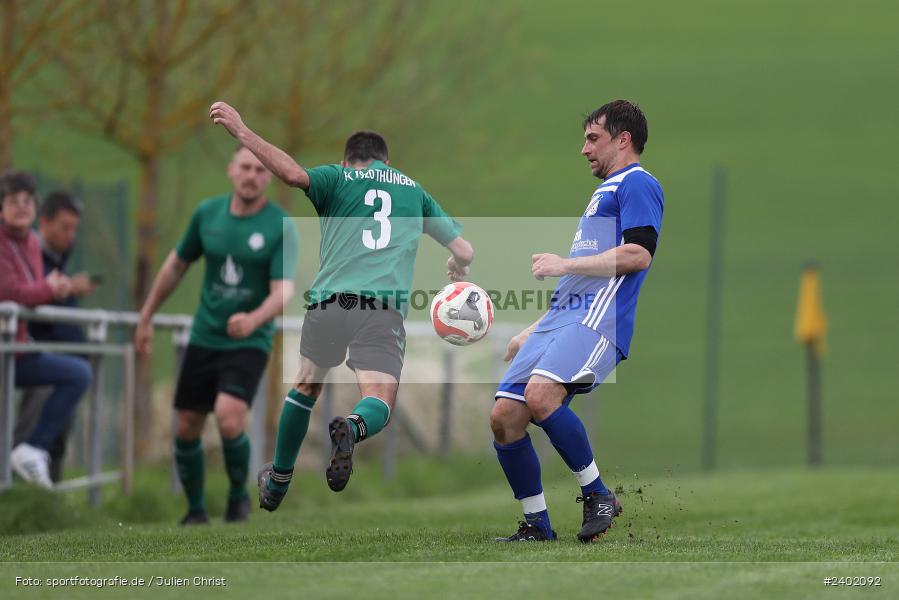 Sportgelände, Duttenbrunn, 05.04.2024, sport, action, BFV, Fussball, April 2024, 24. Spieltag, Kreisliga Würzburg Gr. 2, FCT, DUT, FC Thüngen, TSV Duttenbrunn - Bild-ID: 2402092