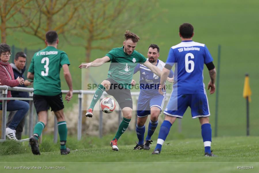 Sportgelände, Duttenbrunn, 05.04.2024, sport, action, BFV, Fussball, April 2024, 24. Spieltag, Kreisliga Würzburg Gr. 2, FCT, DUT, FC Thüngen, TSV Duttenbrunn - Bild-ID: 2402094