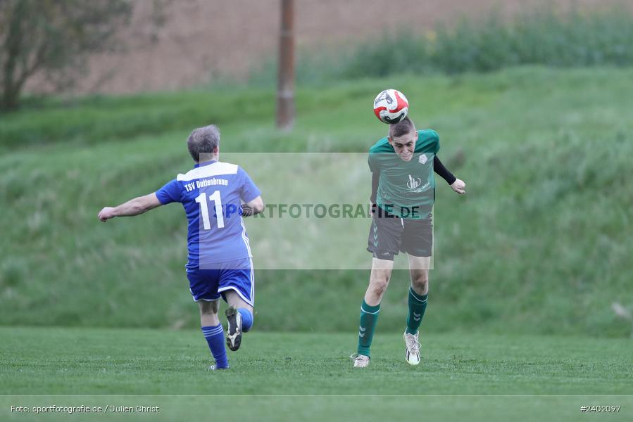 Sportgelände, Duttenbrunn, 05.04.2024, sport, action, BFV, Fussball, April 2024, 24. Spieltag, Kreisliga Würzburg Gr. 2, FCT, DUT, FC Thüngen, TSV Duttenbrunn - Bild-ID: 2402097