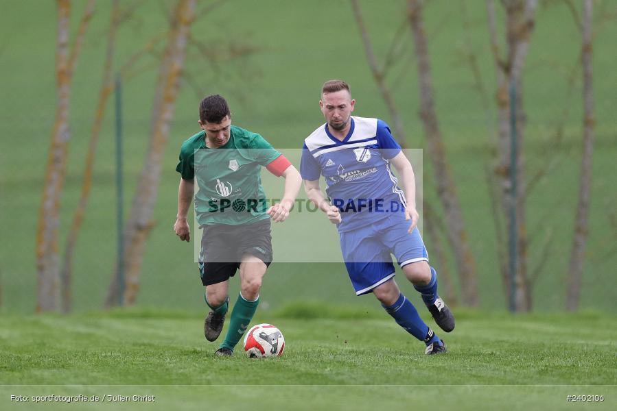 Sportgelände, Duttenbrunn, 05.04.2024, sport, action, BFV, Fussball, April 2024, 24. Spieltag, Kreisliga Würzburg Gr. 2, FCT, DUT, FC Thüngen, TSV Duttenbrunn - Bild-ID: 2402106