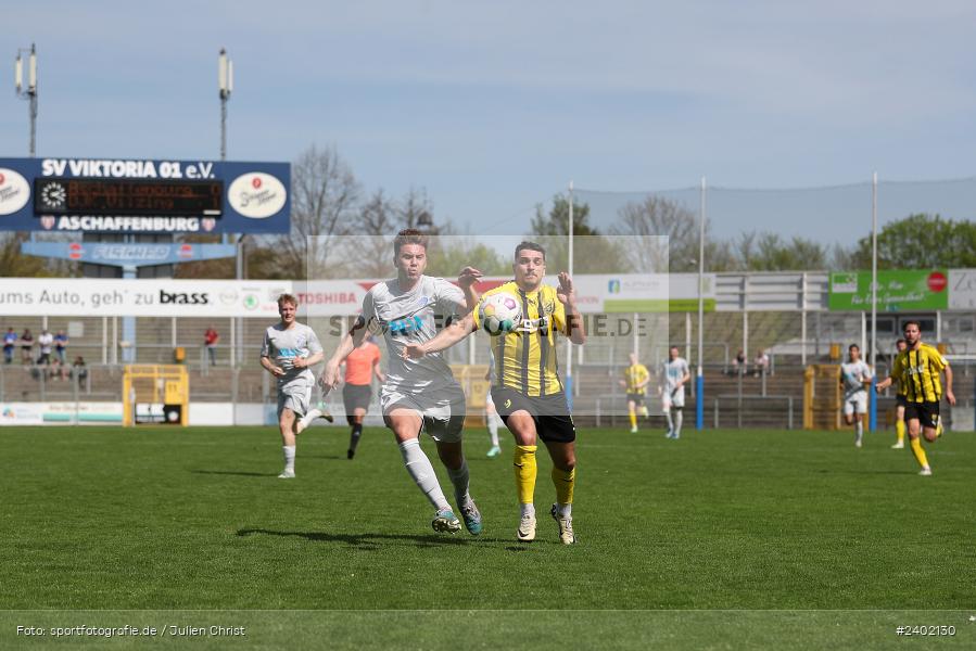 Stadion am Schönbusch, Aschaffenburg, 06.04.2024, sport, action, BFV, Fussball, April 2024, 28. Spieltag, Regionalliga Bayern, DJK, SVA, DJK Vilzing, SV Viktoria Aschaffenburg - Bild-ID: 2402130