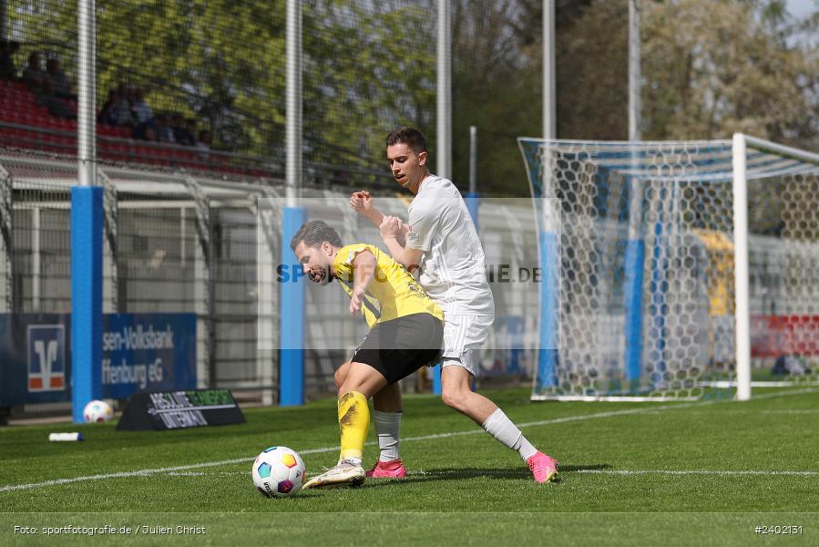 Stadion am Schönbusch, Aschaffenburg, 06.04.2024, sport, action, BFV, Fussball, April 2024, 28. Spieltag, Regionalliga Bayern, DJK, SVA, DJK Vilzing, SV Viktoria Aschaffenburg - Bild-ID: 2402131