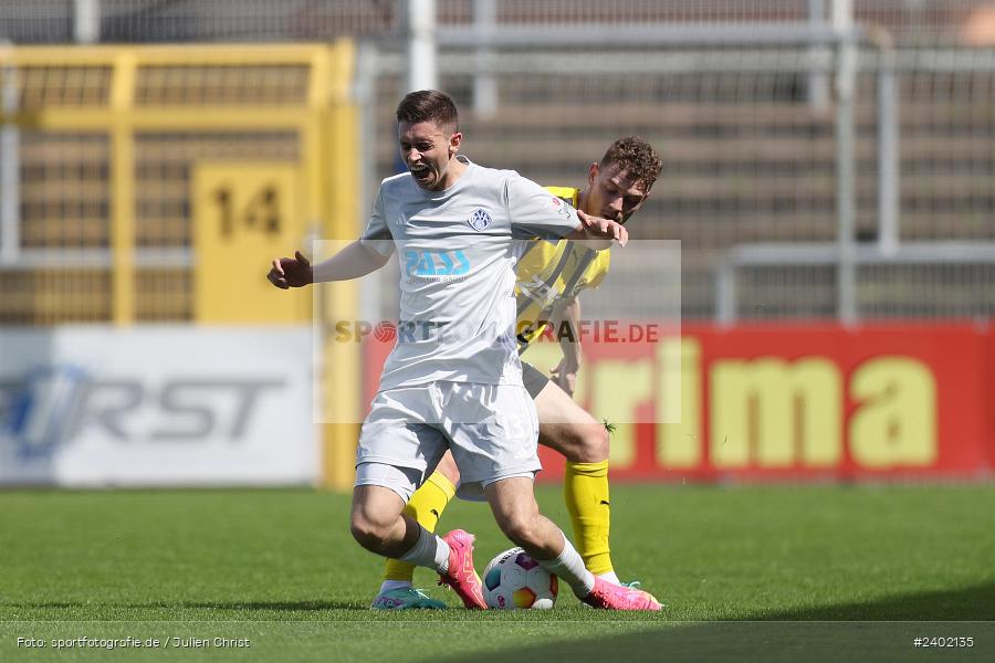 Stadion am Schönbusch, Aschaffenburg, 06.04.2024, sport, action, BFV, Fussball, April 2024, 28. Spieltag, Regionalliga Bayern, DJK, SVA, DJK Vilzing, SV Viktoria Aschaffenburg - Bild-ID: 2402135