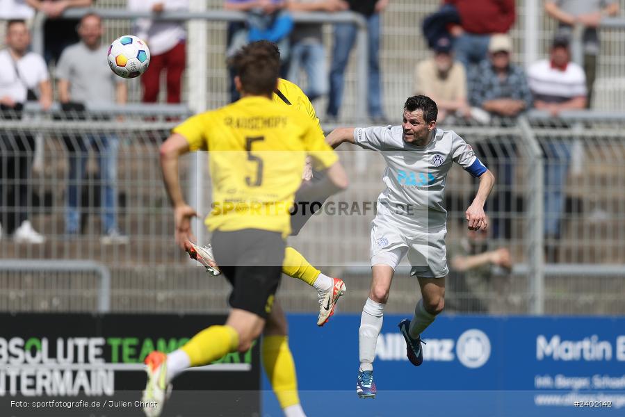 Stadion am Schönbusch, Aschaffenburg, 06.04.2024, sport, action, BFV, Fussball, April 2024, 28. Spieltag, Regionalliga Bayern, DJK, SVA, DJK Vilzing, SV Viktoria Aschaffenburg - Bild-ID: 2402142