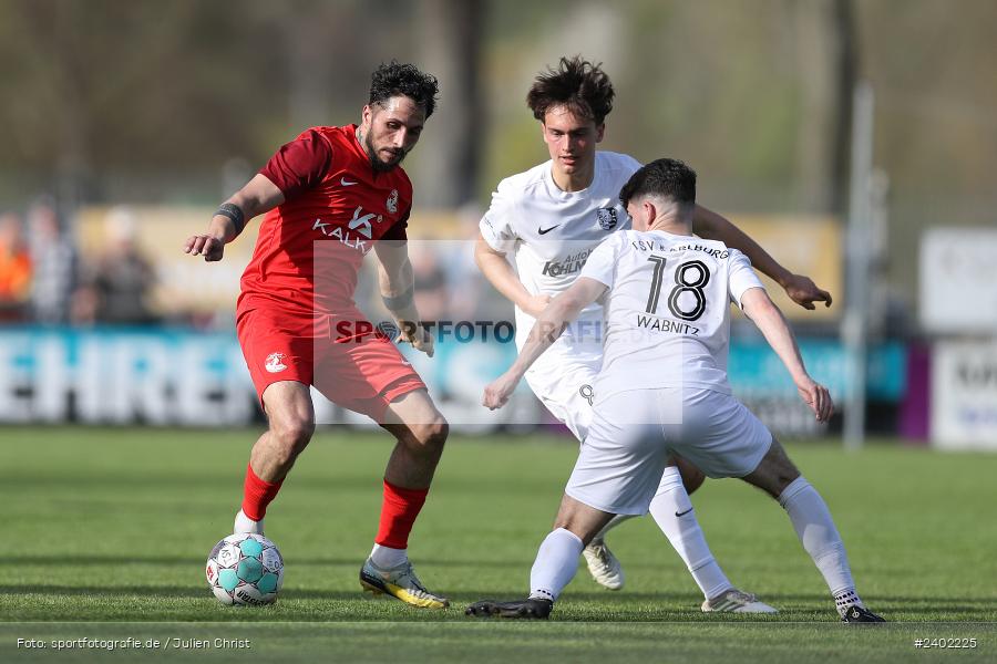 Sportgelände, Karlburg, 06.04.2024, sport, action, BFV, Fussball, April 2024, 28. Spieltag, Landesliga Nordwest, VAB, TSV, SV Vatan Spor Aschaffenburg, TSV Karlburg - Bild-ID: 2402225