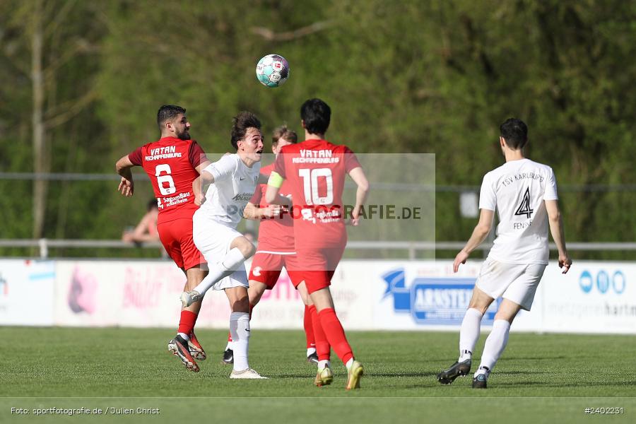 Sportgelände, Karlburg, 06.04.2024, sport, action, BFV, Fussball, April 2024, 28. Spieltag, Landesliga Nordwest, VAB, TSV, SV Vatan Spor Aschaffenburg, TSV Karlburg - Bild-ID: 2402231