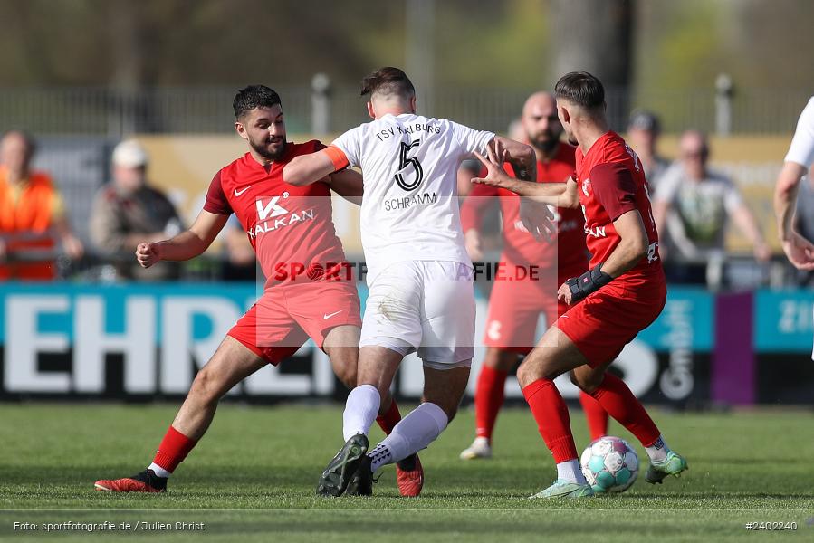 Sportgelände, Karlburg, 06.04.2024, sport, action, BFV, Fussball, April 2024, 28. Spieltag, Landesliga Nordwest, VAB, TSV, SV Vatan Spor Aschaffenburg, TSV Karlburg - Bild-ID: 2402240