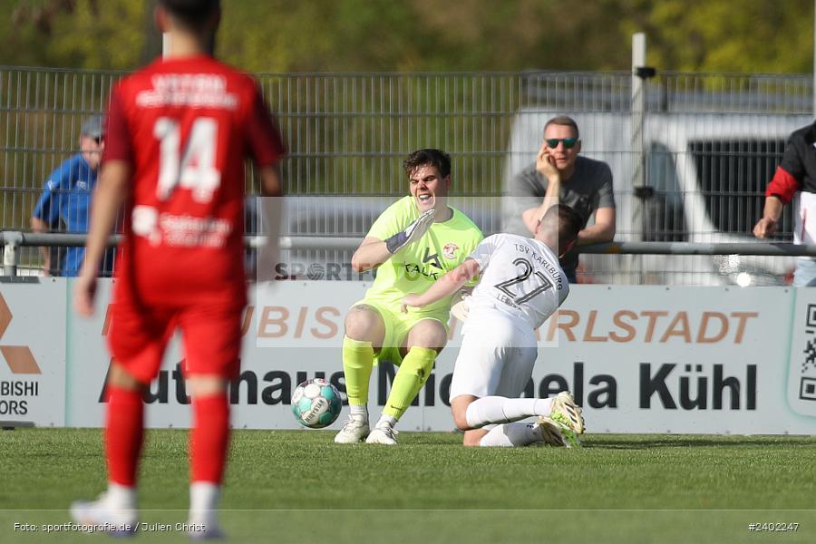 Sportgelände, Karlburg, 06.04.2024, sport, action, BFV, Fussball, April 2024, 28. Spieltag, Landesliga Nordwest, VAB, TSV, SV Vatan Spor Aschaffenburg, TSV Karlburg - Bild-ID: 2402247