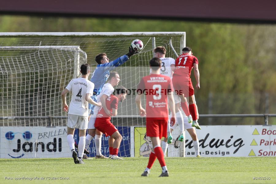 Sportgelände, Karlburg, 06.04.2024, sport, action, BFV, Fussball, April 2024, 28. Spieltag, Landesliga Nordwest, VAB, TSV, SV Vatan Spor Aschaffenburg, TSV Karlburg - Bild-ID: 2402260