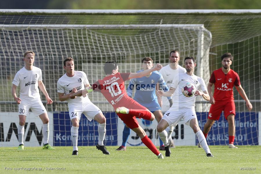 Sportgelände, Karlburg, 06.04.2024, sport, action, BFV, Fussball, April 2024, 28. Spieltag, Landesliga Nordwest, VAB, TSV, SV Vatan Spor Aschaffenburg, TSV Karlburg - Bild-ID: 2402261
