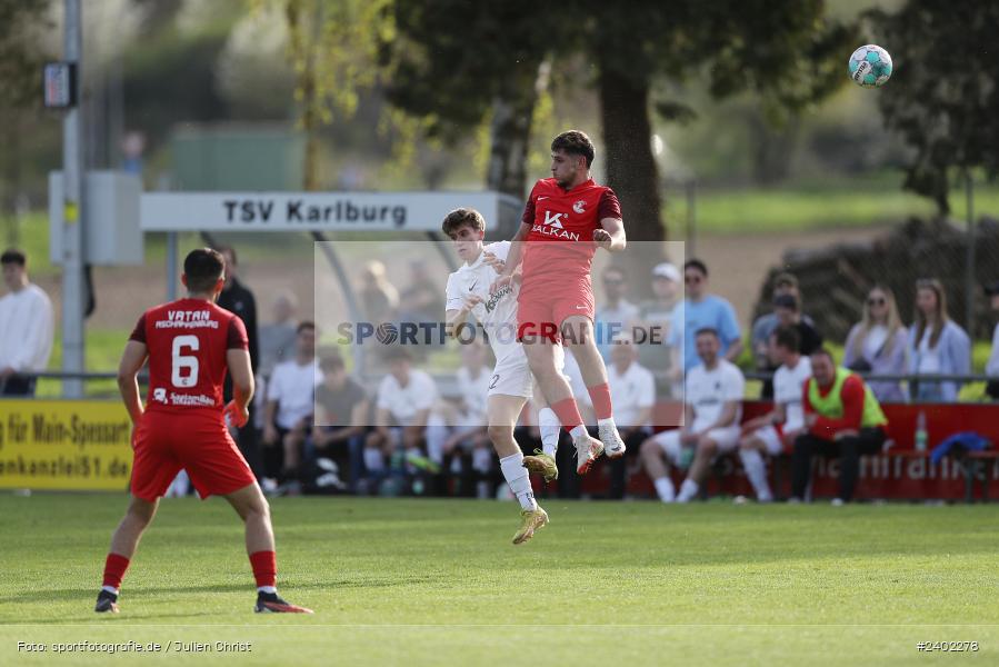 Sportgelände, Karlburg, 06.04.2024, sport, action, BFV, Fussball, April 2024, 28. Spieltag, Landesliga Nordwest, VAB, TSV, SV Vatan Spor Aschaffenburg, TSV Karlburg - Bild-ID: 2402278