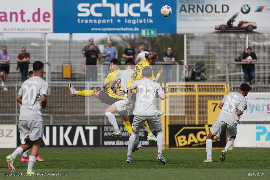 Stadion am Schönbusch, Aschaffenburg, 06.04.2024, sport, action, BFV, Fussball, April 2024, 28. Spieltag, Regionalliga Bayern, DJK, SVA, DJK Vilzing, SV Viktoria Aschaffenburg - Bild-ID: 2402281