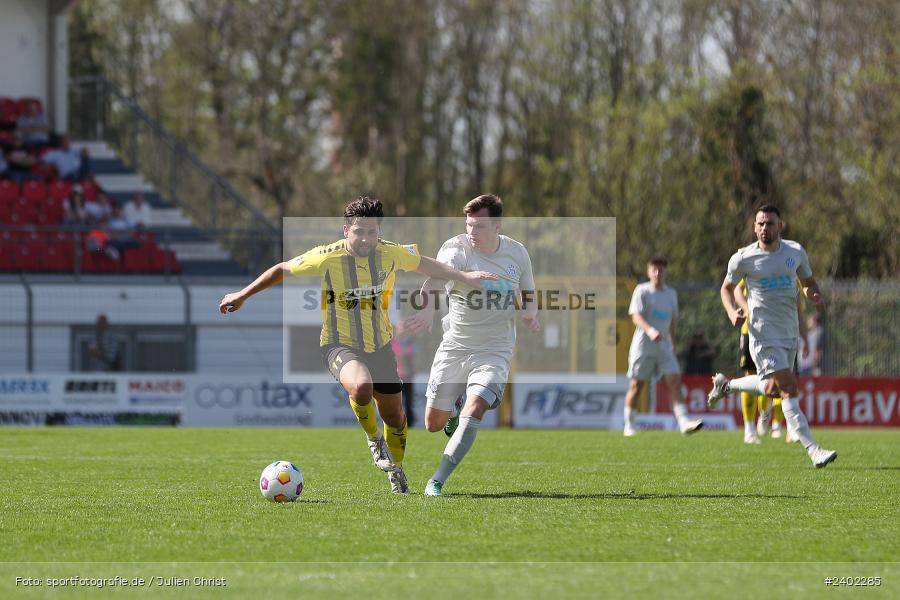 Stadion am Schönbusch, Aschaffenburg, 06.04.2024, sport, action, BFV, Fussball, April 2024, 28. Spieltag, Regionalliga Bayern, DJK, SVA, DJK Vilzing, SV Viktoria Aschaffenburg - Bild-ID: 2402285