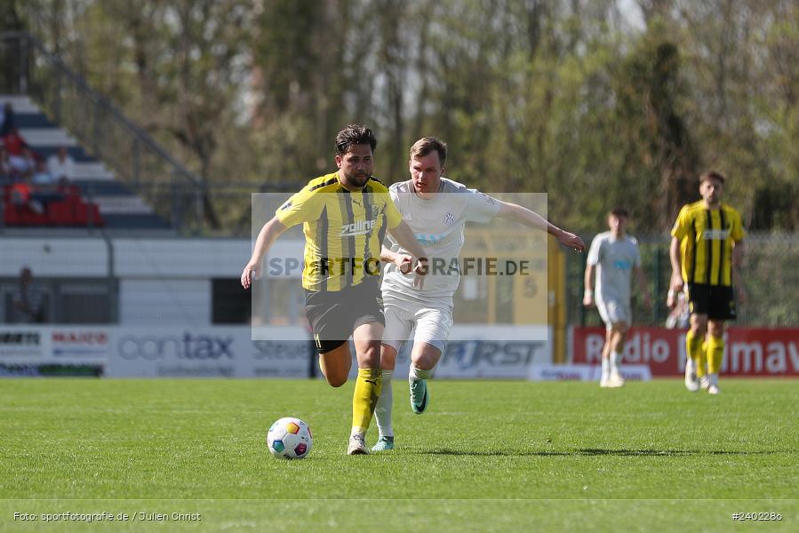 Stadion am Schönbusch, Aschaffenburg, 06.04.2024, sport, action, BFV, Fussball, April 2024, 28. Spieltag, Regionalliga Bayern, DJK, SVA, DJK Vilzing, SV Viktoria Aschaffenburg - Bild-ID: 2402286