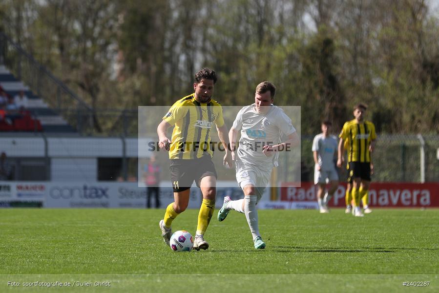 Stadion am Schönbusch, Aschaffenburg, 06.04.2024, sport, action, BFV, Fussball, April 2024, 28. Spieltag, Regionalliga Bayern, DJK, SVA, DJK Vilzing, SV Viktoria Aschaffenburg - Bild-ID: 2402287