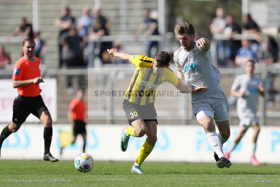 Stadion am Schönbusch, Aschaffenburg, 06.04.2024, sport, action, BFV, Fussball, April 2024, 28. Spieltag, Regionalliga Bayern, DJK, SVA, DJK Vilzing, SV Viktoria Aschaffenburg - Bild-ID: 2402355