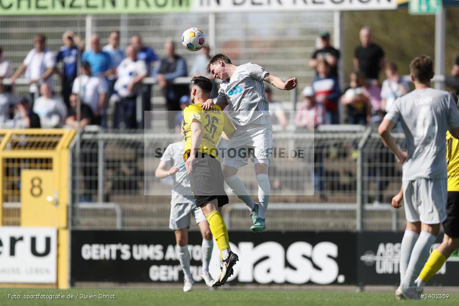 Stadion am Schönbusch, Aschaffenburg, 06.04.2024, sport, action, BFV, Fussball, April 2024, 28. Spieltag, Regionalliga Bayern, DJK, SVA, DJK Vilzing, SV Viktoria Aschaffenburg - Bild-ID: 2402359