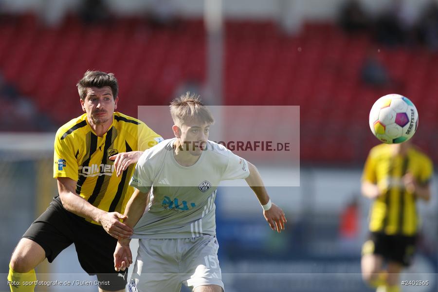 Stadion am Schönbusch, Aschaffenburg, 06.04.2024, sport, action, BFV, Fussball, April 2024, 28. Spieltag, Regionalliga Bayern, DJK, SVA, DJK Vilzing, SV Viktoria Aschaffenburg - Bild-ID: 2402365